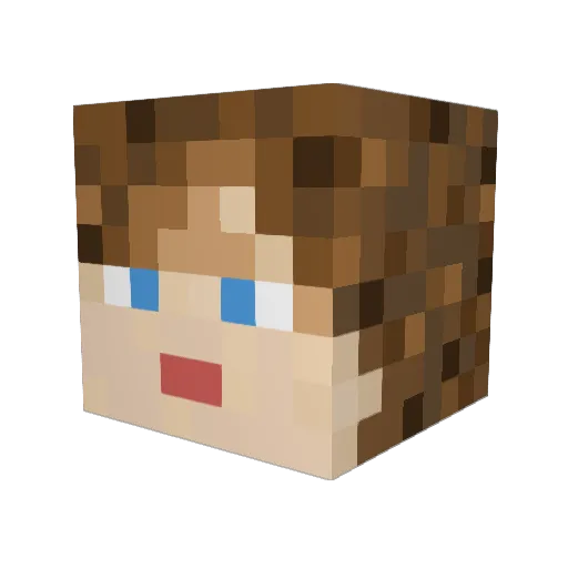 Phangirl16 Minecraft avatar head, 3D render