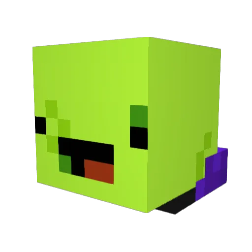 Phant0mBanana Minecraft avatar head, 3D render