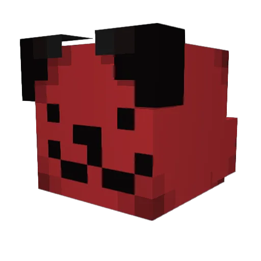 Phant876s Minecraft avatar head, 3D render