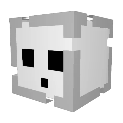 PhantasmV2 Minecraft avatar head, 3D render
