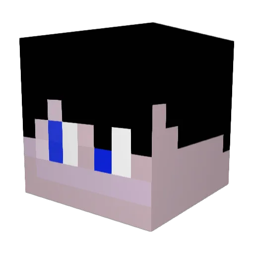 Phantasma117 Minecraft avatar head, 3D render
