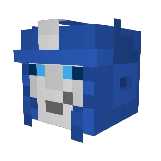 Phantasma_gore Minecraft avatar head, 3D render