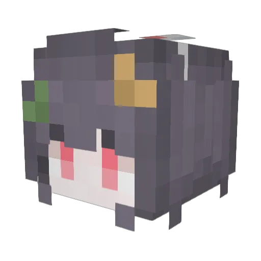 Phantasmagoria20 Minecraft avatar head, 3D render
