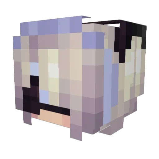 Phantasmc Minecraft avatar head, 3D render