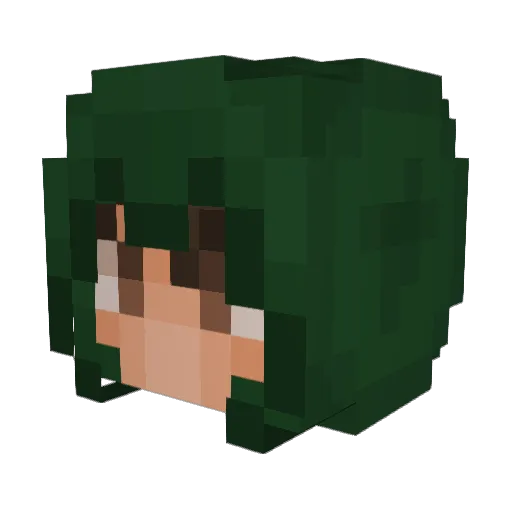 PhantmFredy72 Minecraft avatar head, 3D render