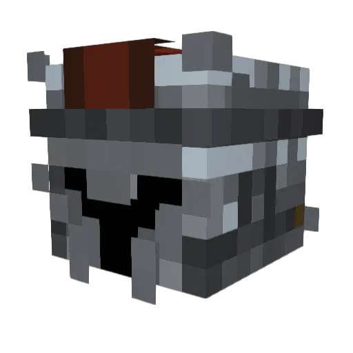 Phantom00_2 Minecraft avatar head, 3D render