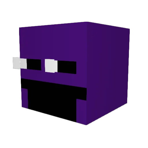 Phantom0304 Minecraft avatar head, 3D render