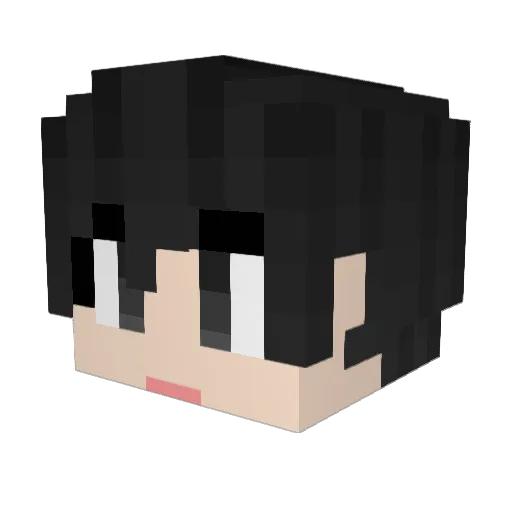 Phantom0314 Minecraft avatar head, 3D render