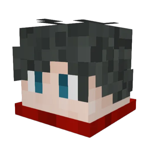 Phantom05075 Minecraft avatar head, 3D render