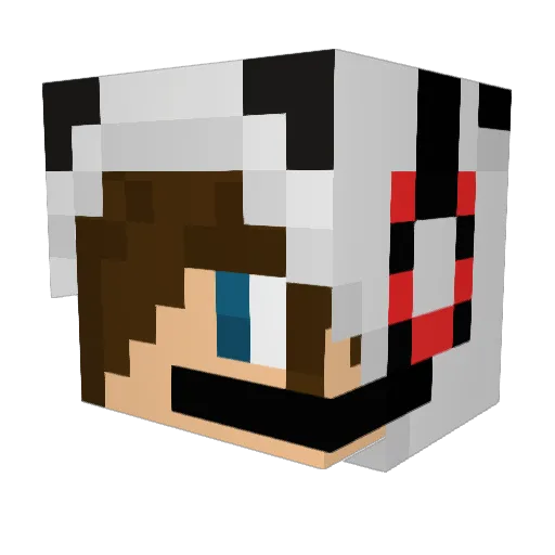 Phantom12390 Minecraft avatar head, 3D render