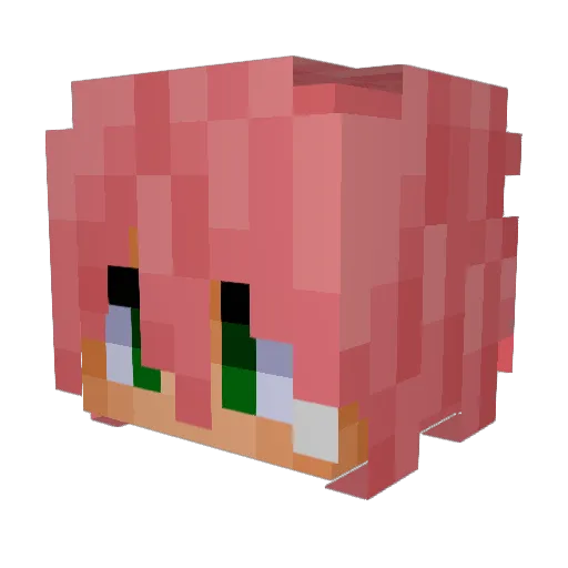 Phantom191 Minecraft avatar head, 3D render