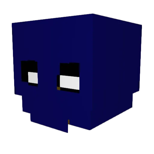 Phantom216 Minecraft avatar head, 3D render