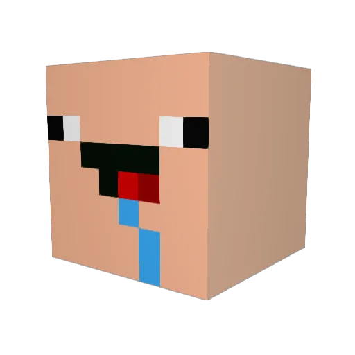 Phantom241 Minecraft avatar head, 3D render
