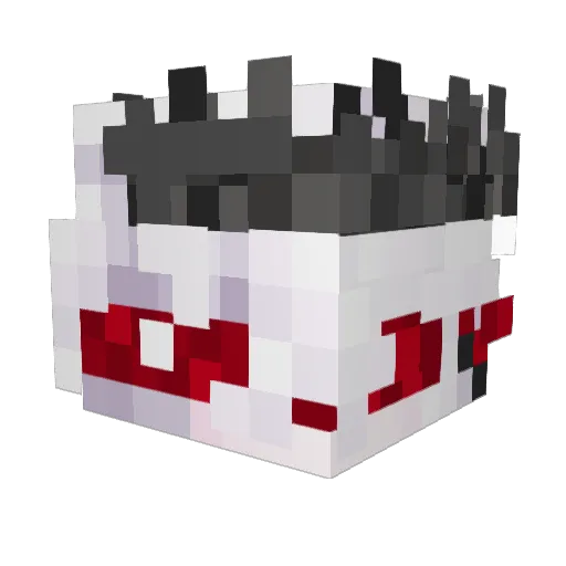 Phantom300 Minecraft avatar head, 3D render