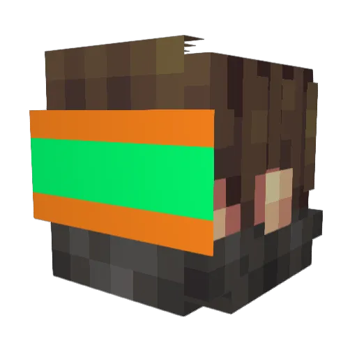 Phantom328 Minecraft avatar head, 3D render