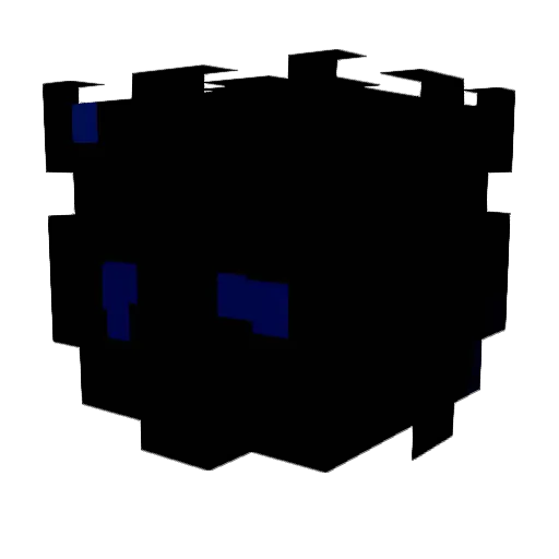 Phantom376 Minecraft avatar head, 3D render