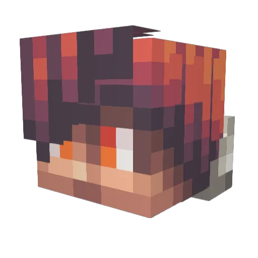 Phantom5241 Minecraft avatar head, 3D render