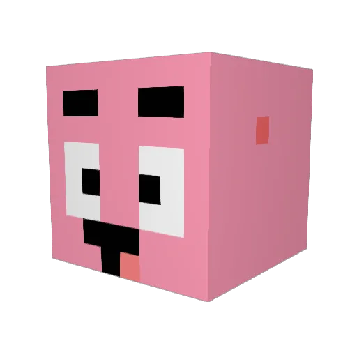 Phantom597 Minecraft avatar head, 3D render