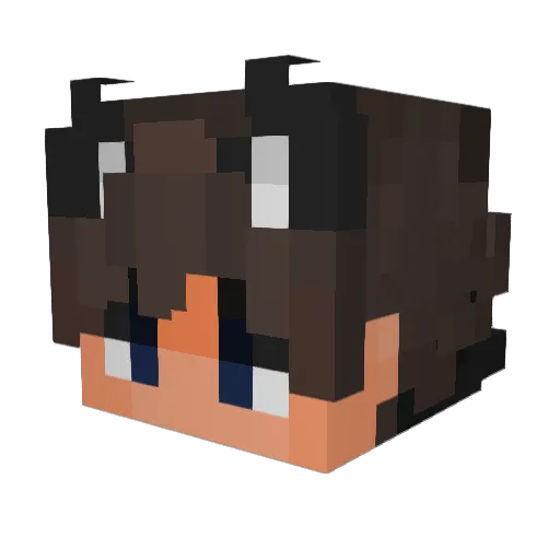 Phantom6842 Minecraft avatar head, 3D render