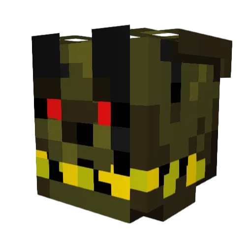 Phantom7211 Minecraft avatar head, 3D render