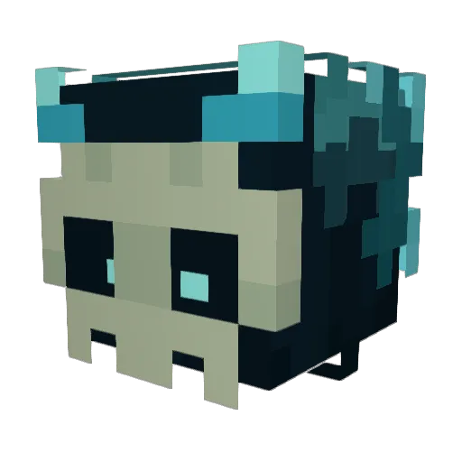 PhantomBW Minecraft avatar head, 3D render