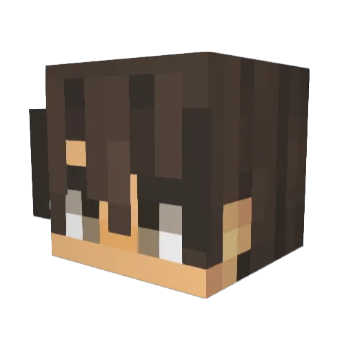 PhantomC4 Minecraft avatar head, 3D render