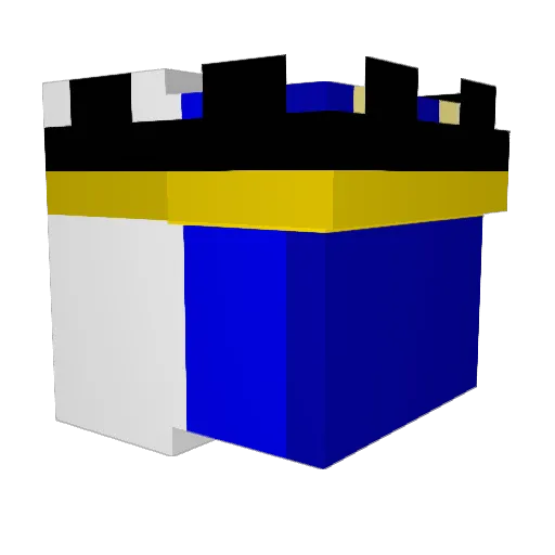 PhantomCore17 Minecraft avatar head, 3D render