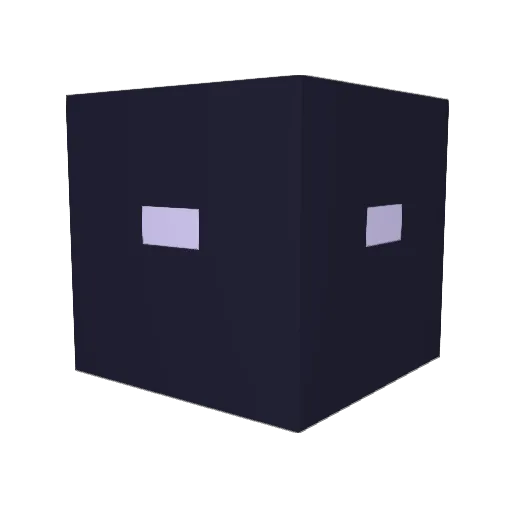 PhantomDax Minecraft avatar head, 3D render