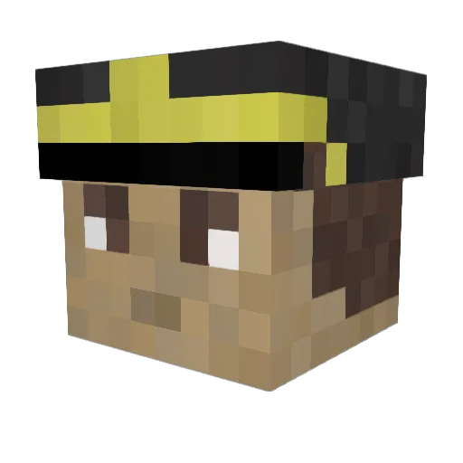 PhantomEye128 Minecraft avatar head, 3D render