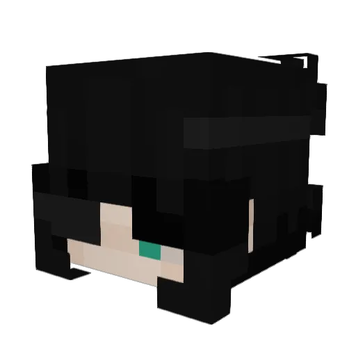 PhantomKid26 Minecraft avatar head, 3D render