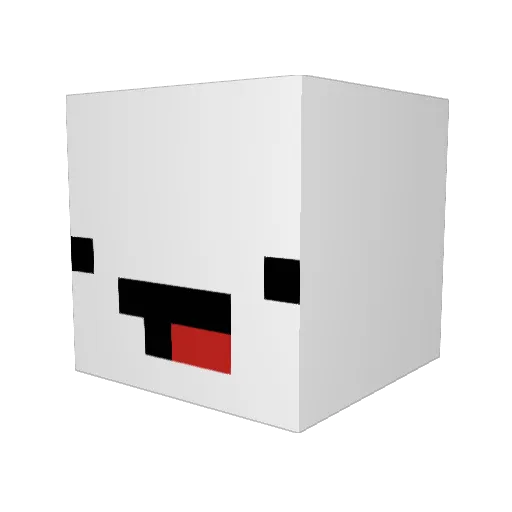 PhantomKurogami Minecraft avatar head, 3D render