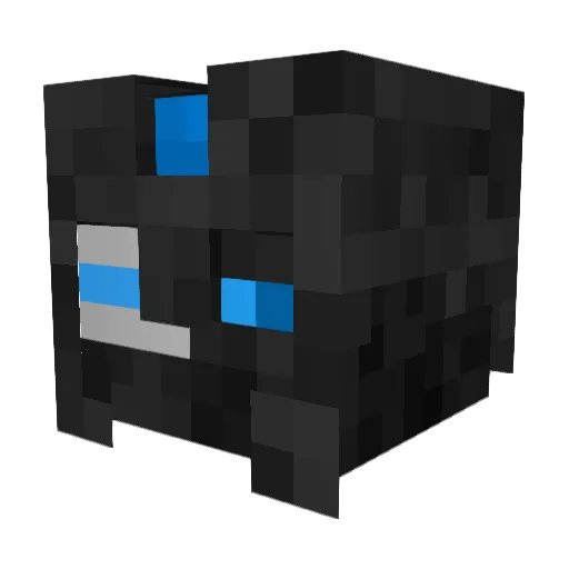 PhantomLeopard Minecraft avatar head, 3D render