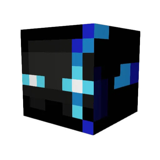 PhantomLord93 Minecraft avatar head, 3D render