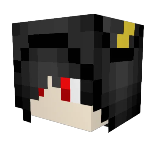 PhantomMangle605 Minecraft avatar head, 3D render