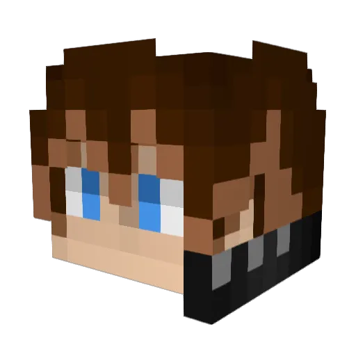 PhantomNep Minecraft avatar head, 3D render