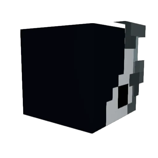 PhantomOfGrace Minecraft avatar head, 3D render