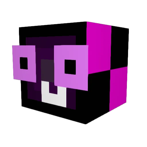 PhantomPR0 Minecraft avatar head, 3D render