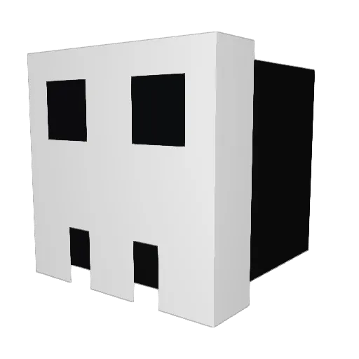 PhantomPanda021 Minecraft avatar head, 3D render