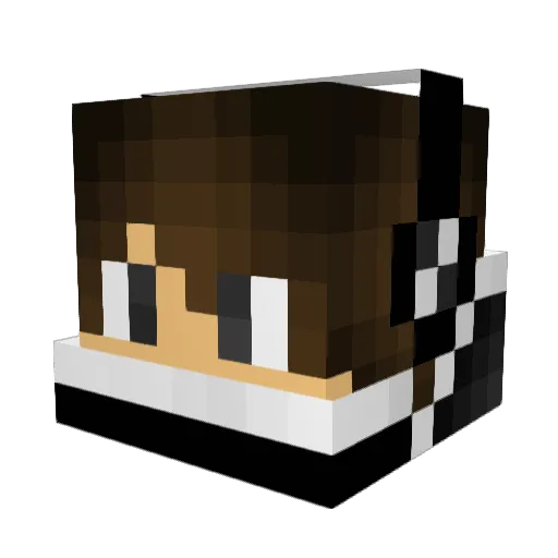 PhantomPrism Minecraft avatar head, 3D render