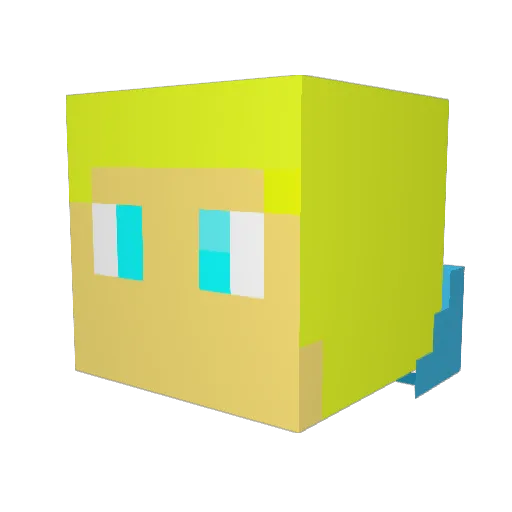 PhantomRider6576 Minecraft avatar head, 3D render