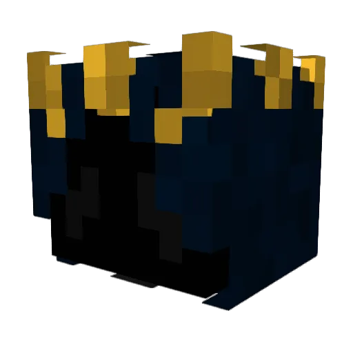 PhantomShadow48 Minecraft avatar head, 3D render