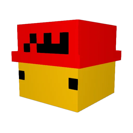 PhantomStrikess Minecraft avatar head, 3D render