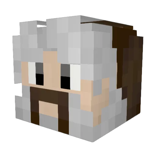 PhantomSwordX Minecraft avatar head, 3D render