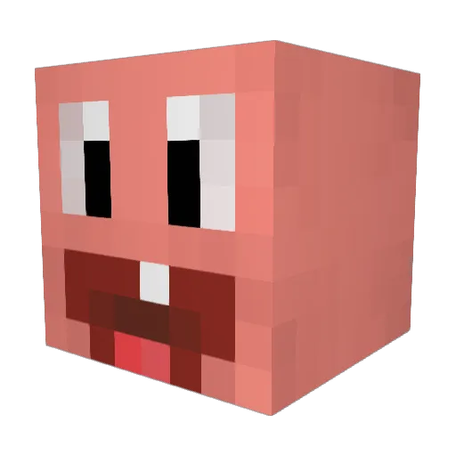 PhantomUnknown Minecraft avatar head, 3D render
