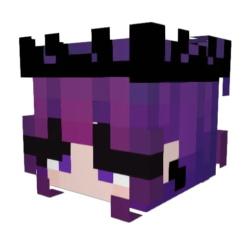 PhantomWolf3433 Minecraft avatar head, 3D render