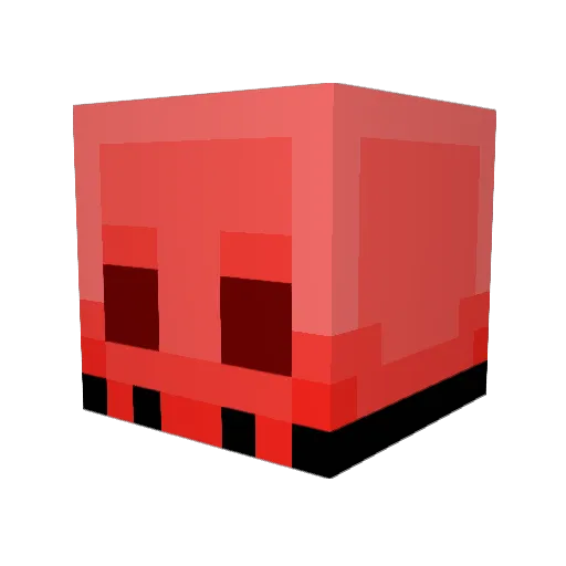 PhantomX424 Minecraft avatar head, 3D render