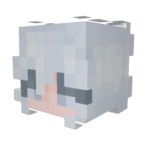 PhantomXeno9544 Minecraft avatar head, 3D render