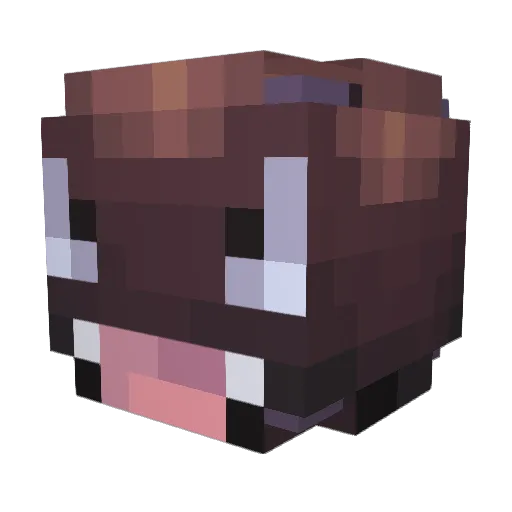 PhantomYosha Minecraft avatar head, 3D render