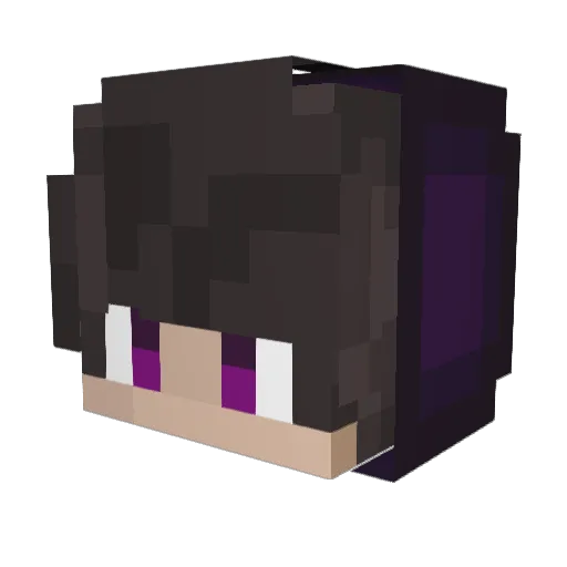 Phantom_78 Minecraft avatar head, 3D render