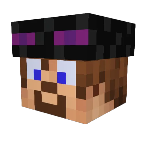 Phantom_Dragons Minecraft avatar head, 3D render